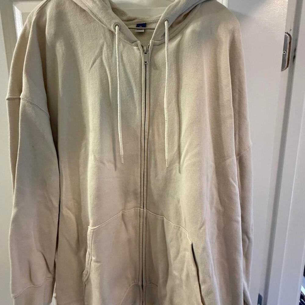 Old navy womens hoodie Cream Oversized